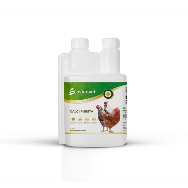 Avianvet Gallinas CalciPuesta | Ασβέστιο με Βιταμίνη D3 για Κότες & Πουλερικά - 500ml