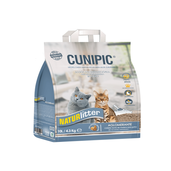 CUNIPIC Naturlitter Wooden Cat Litter Clumping 10L