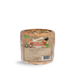 Cunipic Carrot Tunnel with Grain and Nettle Leaf - Τούνελ από καρότο με δημητριακά και φύλλα τσουκνίδας για τρωκτικά και κουνέλια (σνακ) - 240gr