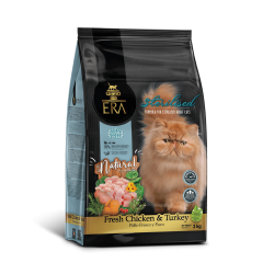 ERA CAT - STERILISED ADULT - FRESH CHICKEN  & TURKEY (Κοτόπουλο & Γαλοπούλα) - Για ενήλικα στειρωμένα - GRAIN FREE - 3kg