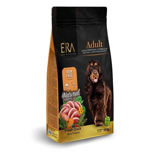 ERA Grain-Free Duck Monoprotein Medium & Large Breed | Τροφή για ενήλικους μεσαίους/μεγαλόσωμους σκύλους Χωρίς Δημητριακά | 10kg