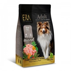 ERA Grain-Free Chicken & Turkey Medium/Large Breed Adult | Τροφή για ενήλικους μεσαίους/μεγαλόσωμους σκύλους Χωρίς Δημητριακά | 2kg