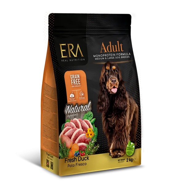 ERA Grain-Free Duck Monoprotein Medium & Large Breed | Τροφή για ενήλικους μεσαίους/μεγαλόσωμους σκύλους Χωρίς Δημητριακά | 2kg ERA Grain-Free Duck Monoprotein Medium & Large Breed | Τροφή για ενήλικους μεσαίους/μεγαλόσωμους σκύλους Χωρίς Δημητριακά | 2kg