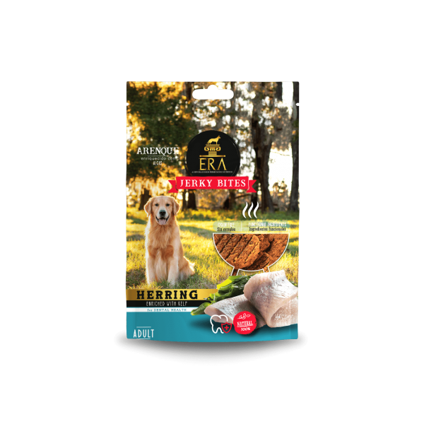 ERA Jerky Herring Snack enriched with Algae for Dogs - Λιχουδιά jerky για ενήλικους σκύλους με πέστροφα και φύκια kelp - 90g