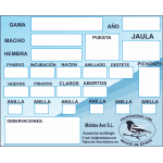 Moldes Ave – Καρτέλα Αναπαραγωγής “Tarjetas Control de Cría” (Διπλής Όψης)