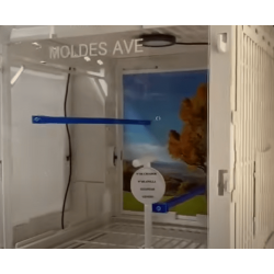 Moldes Ave – Κλουβί Παρουσίασης & Φωτογράφισης MA με LED Φωτισμό & Πατήθρα “Τ”